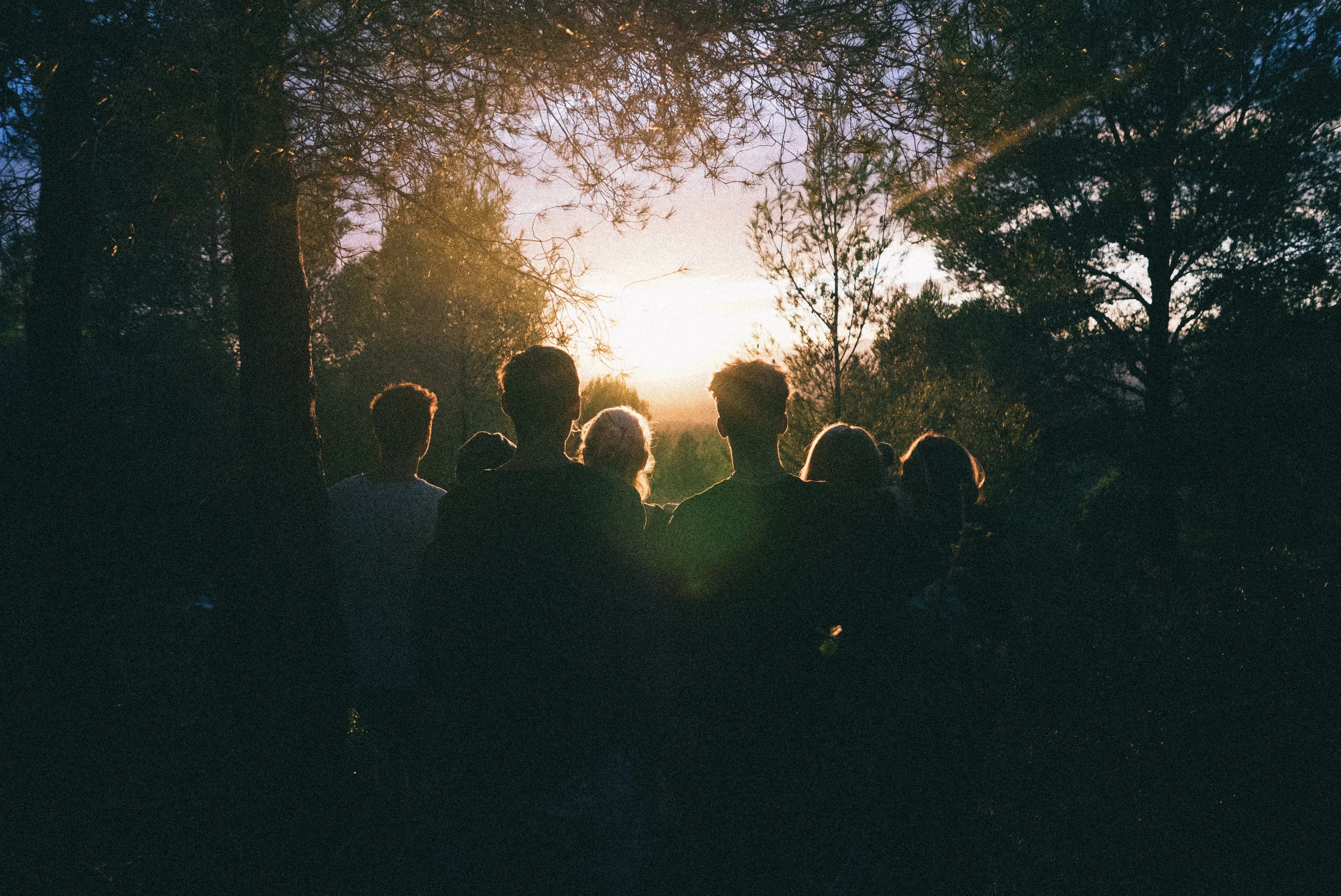 Friends heading out together at the end of the day